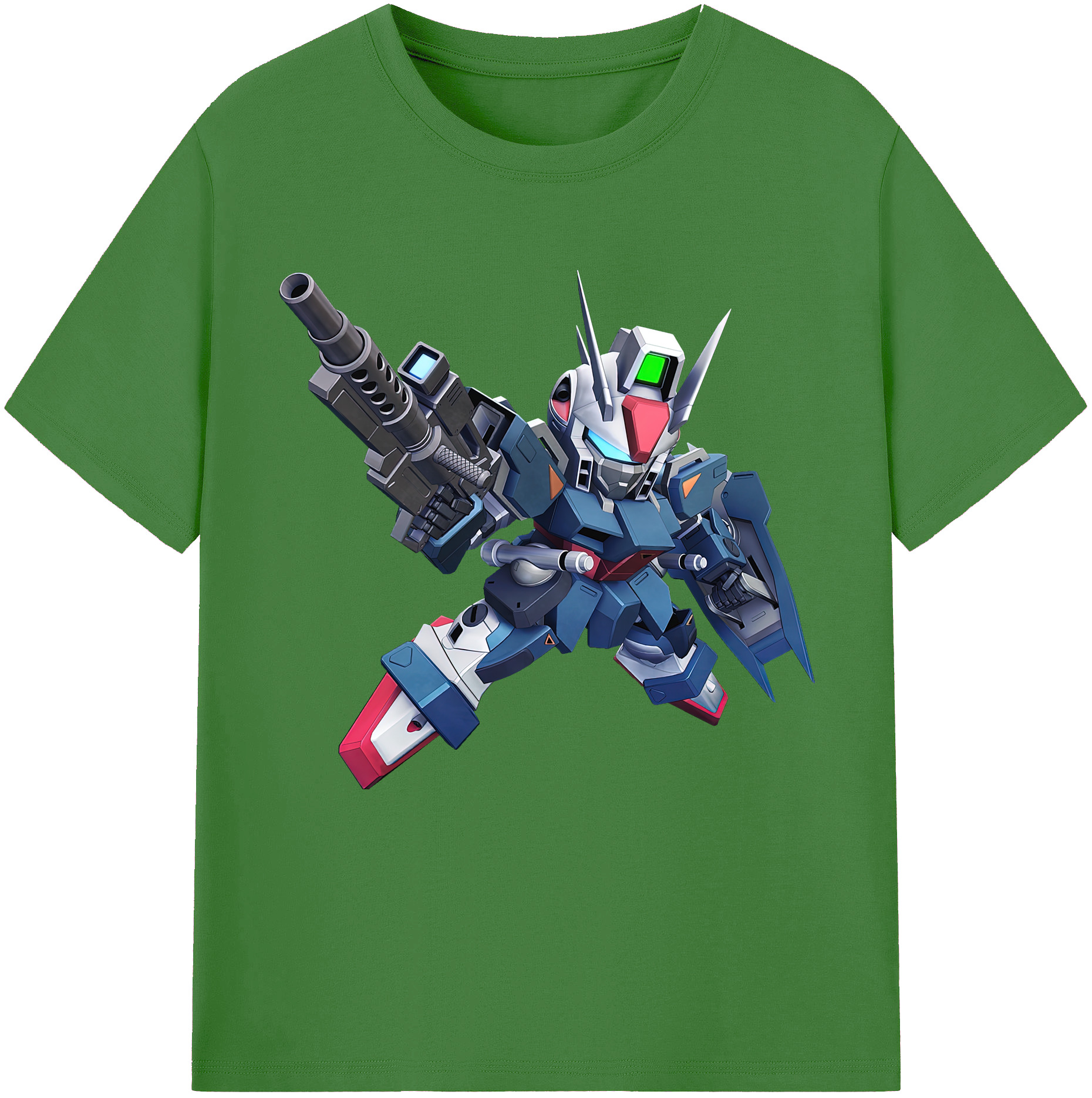 （画像用） 機動戦士ガンダム Mobile Suit Gundam レディースカジュアルプリントTシャツ（綿100％）